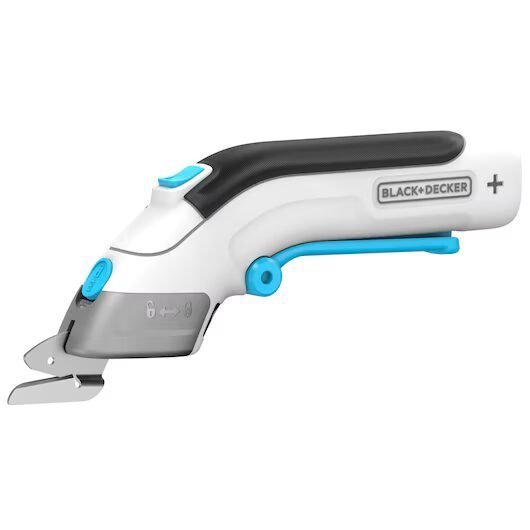 Cortadora eléctrica de mano Black+Decker blanca y azul