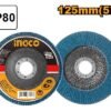 Disco flap P80, 125mm para amoladora.