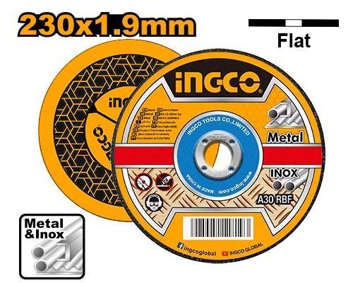 Disco de corte para metal e inox Ingco, 230x1.9mm.