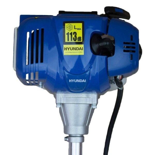 Motor azul Hyundai con nivel de ruido 113 dB