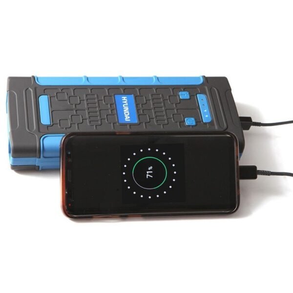 Arrancador de Batería Coche Hyundai HYPS500 - 12000mAh - Power Bank y Linterna