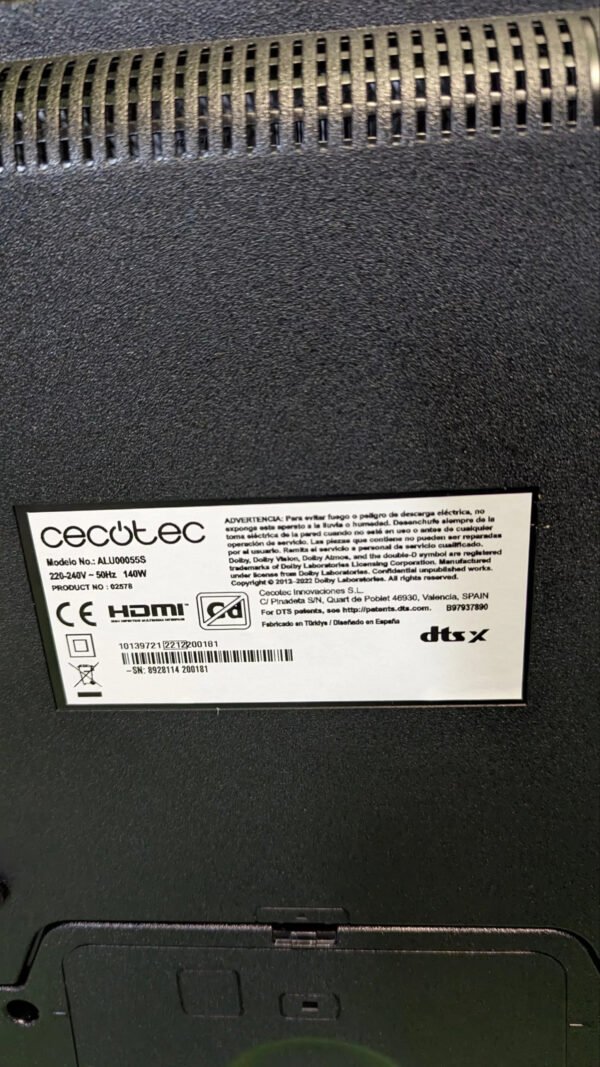 REPUESTOS Cecotec Televisor LED 55" Smart TV