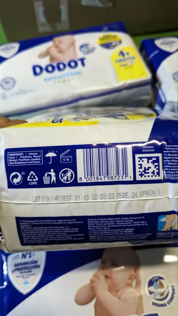 Dodot Pañales Bebé Sensitive talla 2