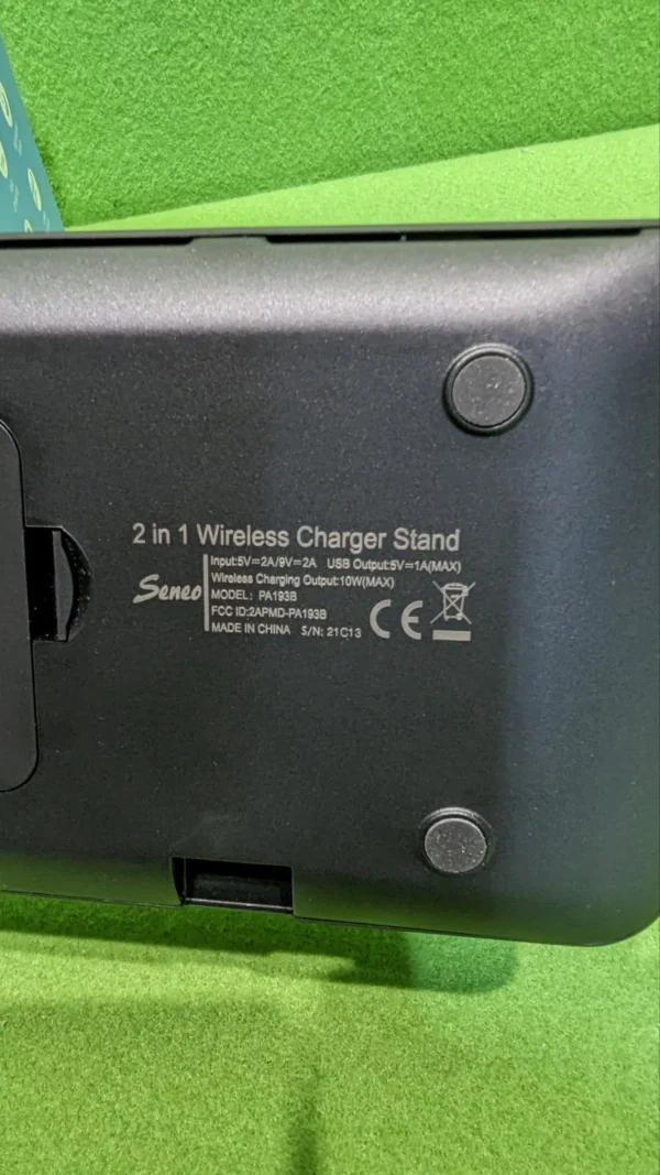 Soporte de cargador inalámbrico Seneo 2 en 1