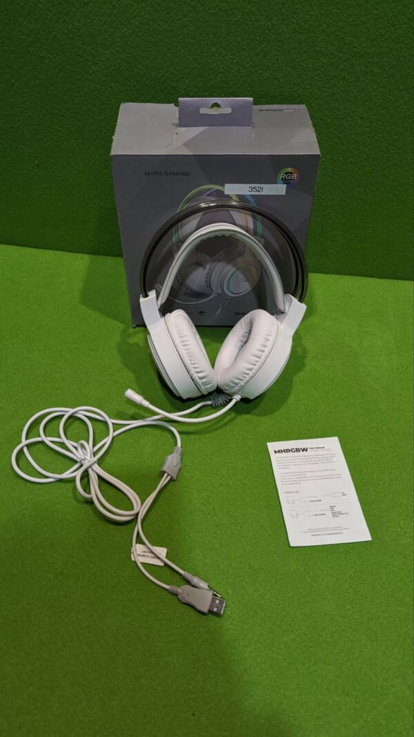 Mars Gaming MHRGB Blanco, Auriculares