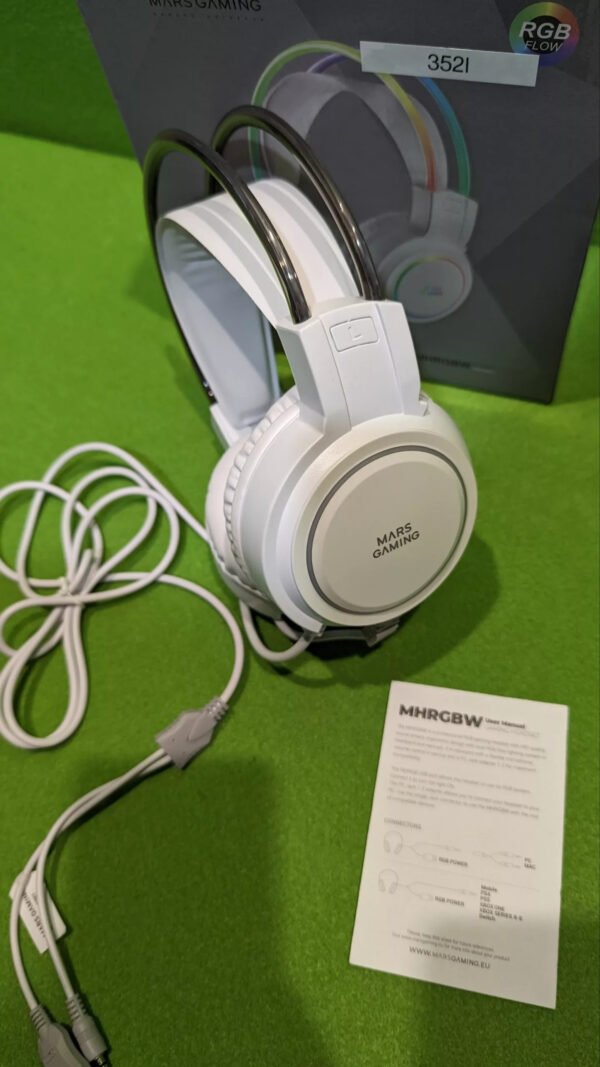 Mars Gaming MHRGB Blanco, Auriculares