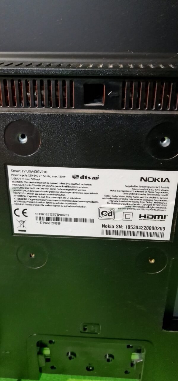 REPUESTOS Nokia 43 Pulgadas UNA43GV210 - 2022