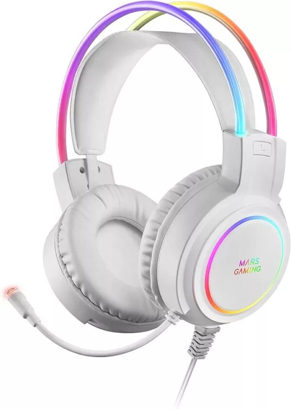 Mars Gaming MHRGB Blanco, Auriculares