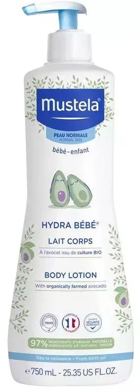 Mustela Hydra Bebé Leche Corporal Natural 750 ml