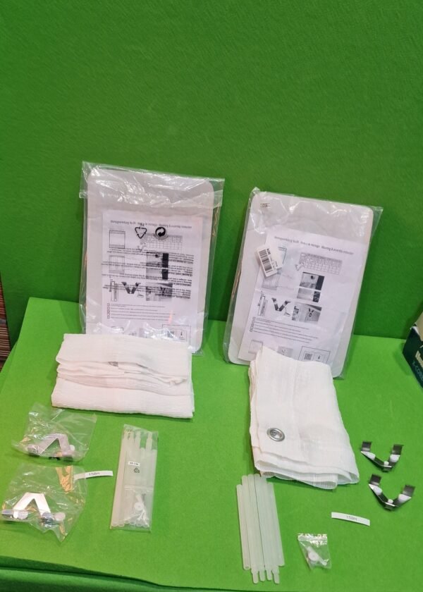 Estor Plegable sin taladrar Crema