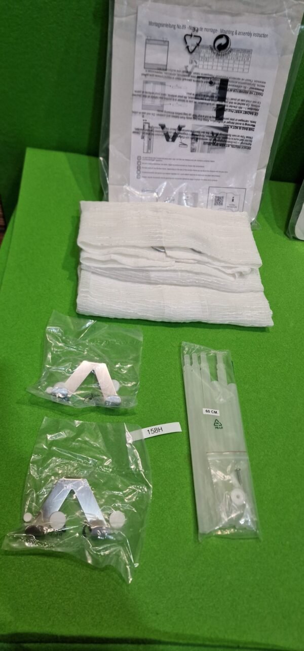 Estor Plegable sin taladrar Crema