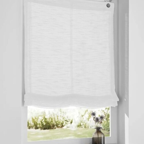 Estor Plegable sin taladrar Crema