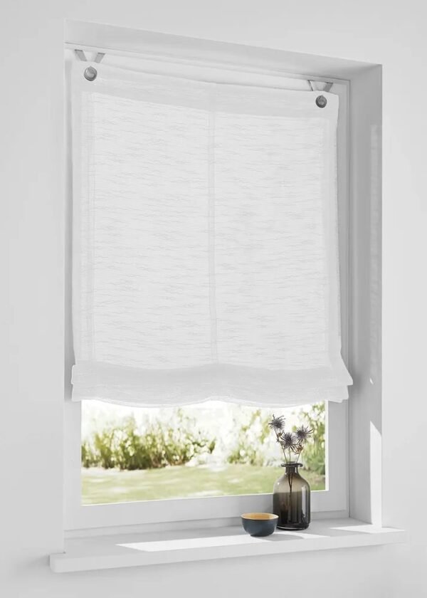 Estor Plegable sin taladrar Crema