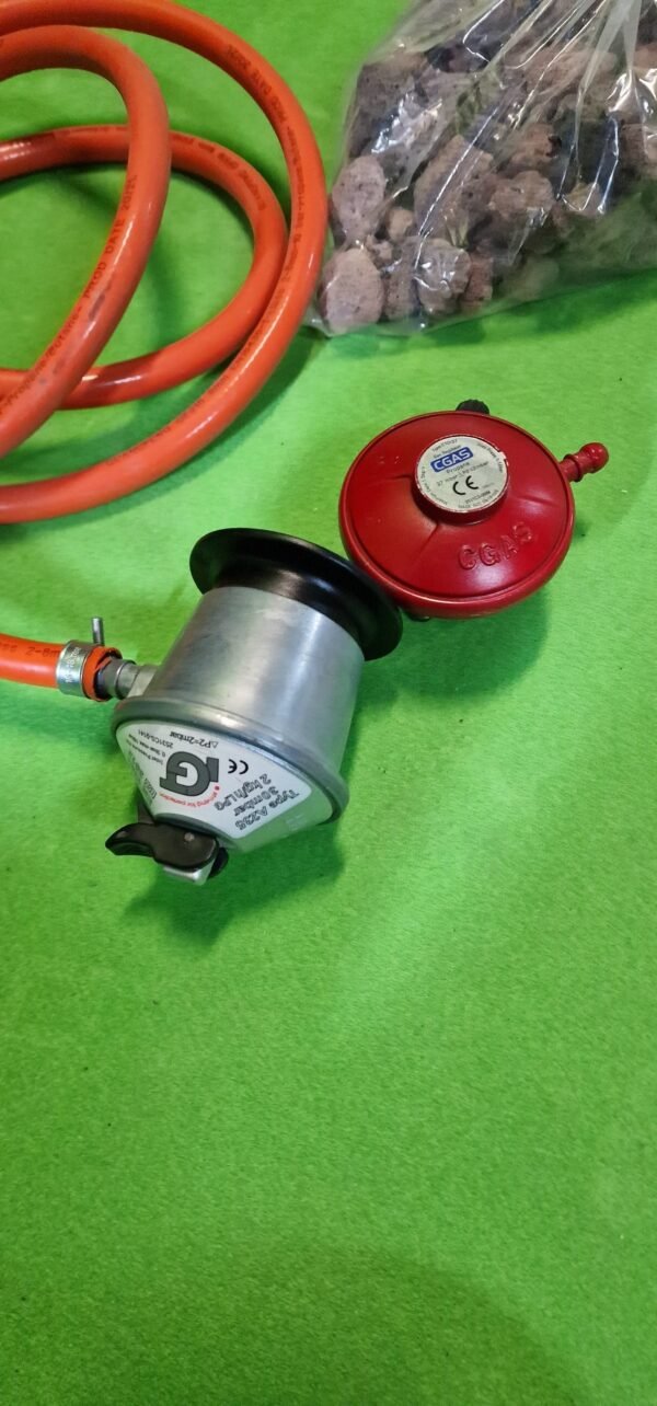 Teamson Home Mesa y Brasero de Gas Propano Redondo para Jardín