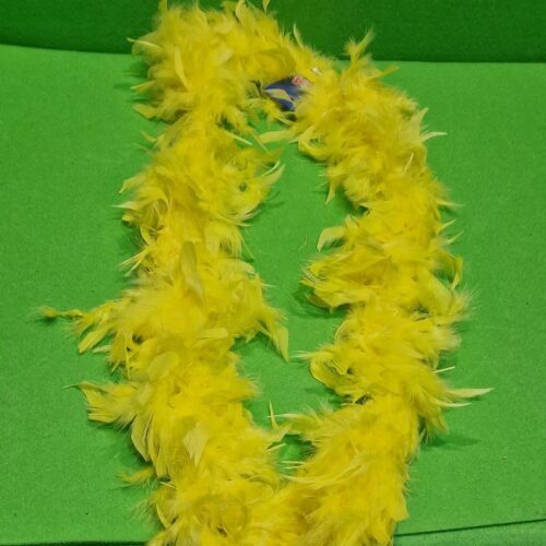 Boa amarillo disfraz