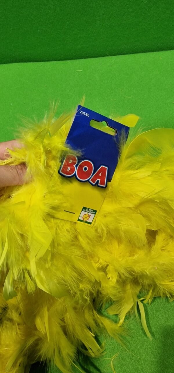 Boa amarillo disfraz