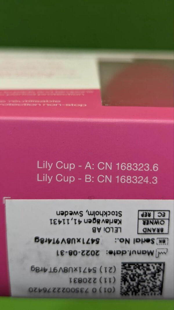 INTIMINA Lily Cup talla B Copa Menstrual Fina