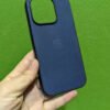 Apple Funda de Silicona con MagSafe para el iPhone 15 Pro - Azul tempestad
