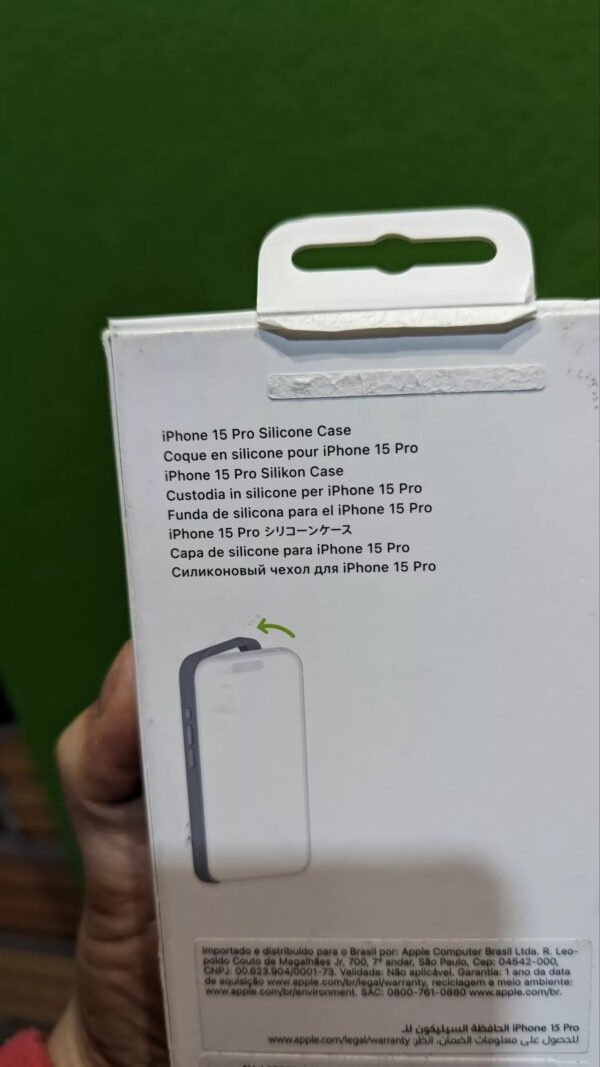 Apple Funda de Silicona con MagSafe para el iPhone 15 Pro - Azul tempestad