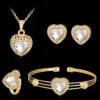 Bisutería Completa Jewelry: Collar, Pendientes, Pulsera y Anillo