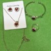Bisutería Jewelry: Collar, Pendientes, Pulsera y Anillo