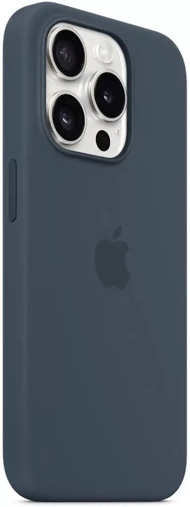 Apple Funda de Silicona con MagSafe para el iPhone 15 Pro - Azul tempestad