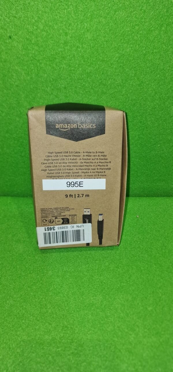 Cable USB 3.0, USB-A a USB-B, 2.7m