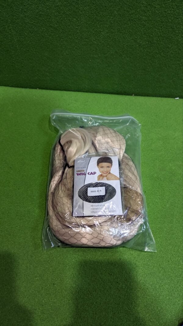 Peluca Rubia Larga con Gafas y Redecilla