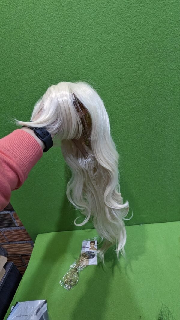 Peluca Rubia Larga con Gafas y Redecilla