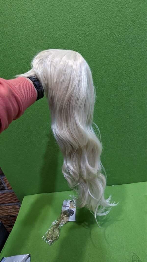 Peluca Rubia Larga con Gafas y Redecilla