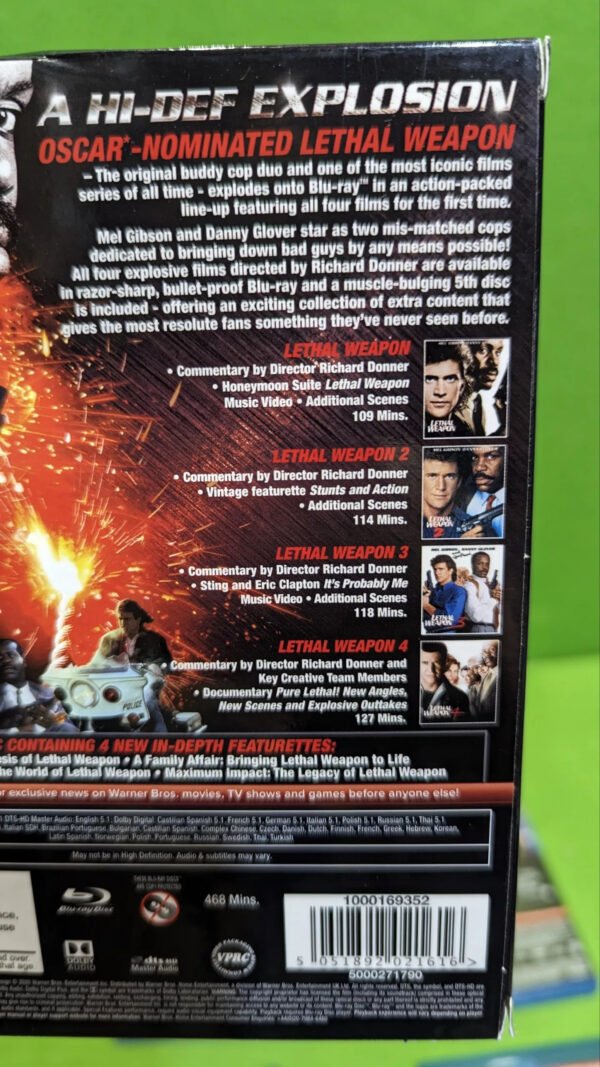 Lethal Weapon 1-4 [Blu-ray] Arma Letal Coleccion