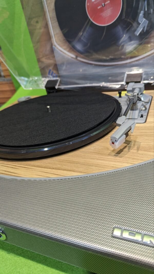 ION Audio Premier LP Tocadiscos de vinilo Bluetooth, de 3 velocidades, altavoces estéreo