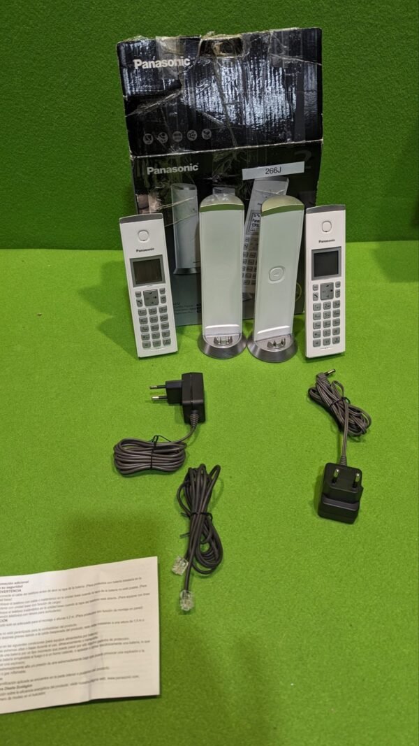 Panasonic KX-TGK212SPW Teléfono Inalámbrico Digital, Unidad Base y 2 Auriculares