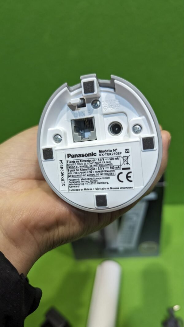Panasonic KX-TGK212SPW Teléfono Inalámbrico Digital, Unidad Base y 2 Auriculares
