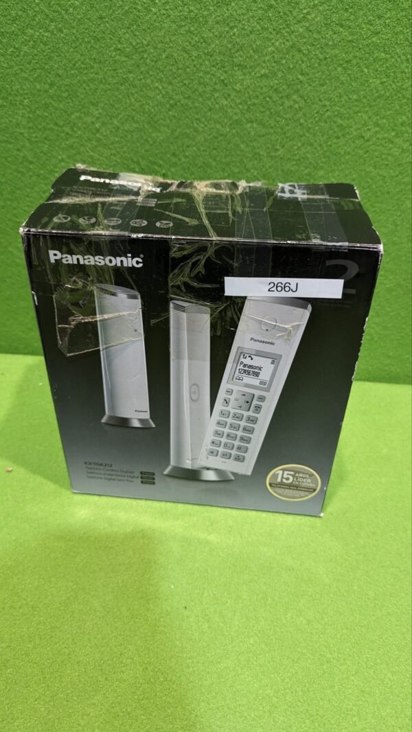 Panasonic KX-TGK212SPW Teléfono Inalámbrico Digital, Unidad Base y 2 Auriculares