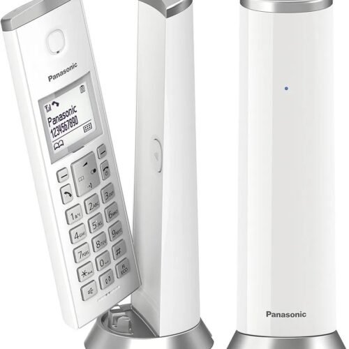 Panasonic KX-TGK212SPW Teléfono Inalámbrico Digital, Unidad Base y 2 Auriculares