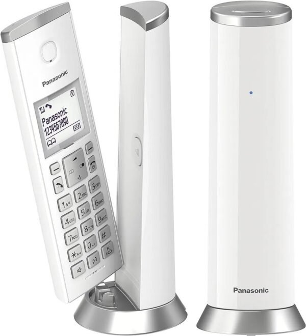 Panasonic KX-TGK212SPW Teléfono Inalámbrico Digital, Unidad Base y 2 Auriculares