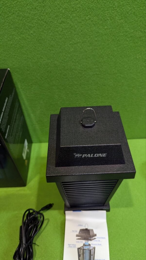 PALONE Exterminador de insectos solar de 4500 V eléctrico para exteriores