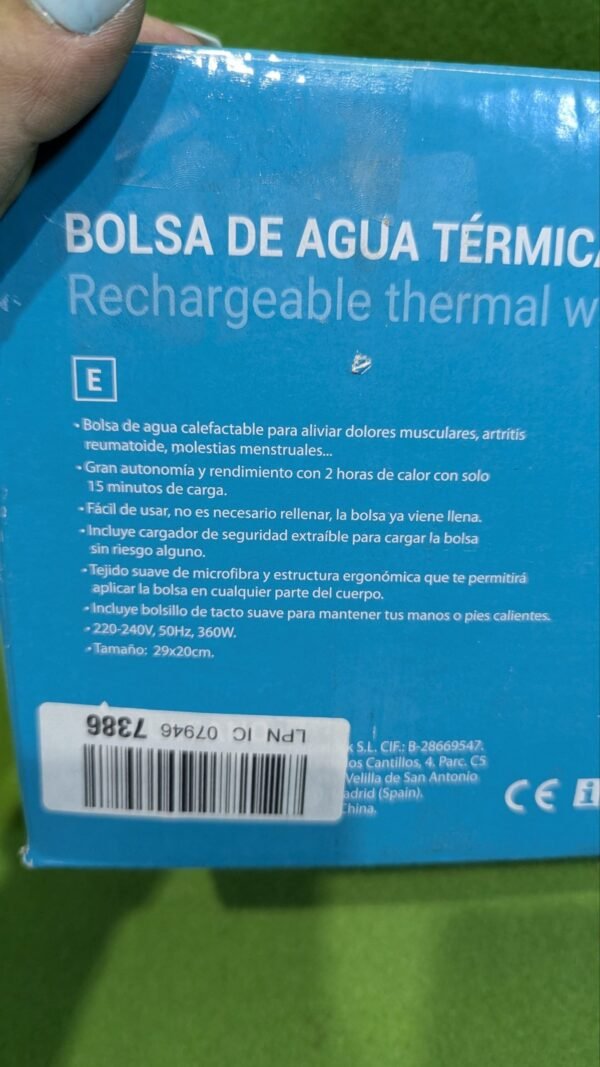 Bolsa De Agua Térmica Recargable