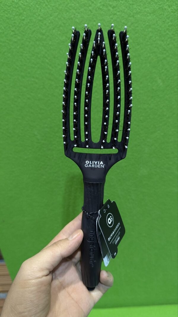 Olivia Garden – Fingerbrush Cuidado icónico con cerdas de Jabalí & Nylon
