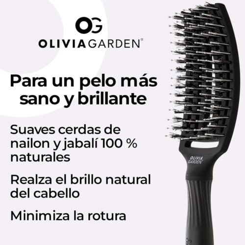 Olivia Garden – Fingerbrush Cuidado icónico con cerdas de Jabalí & Nylon