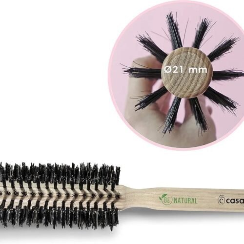 Cepillo madera redondo alisador cerda jabalí M