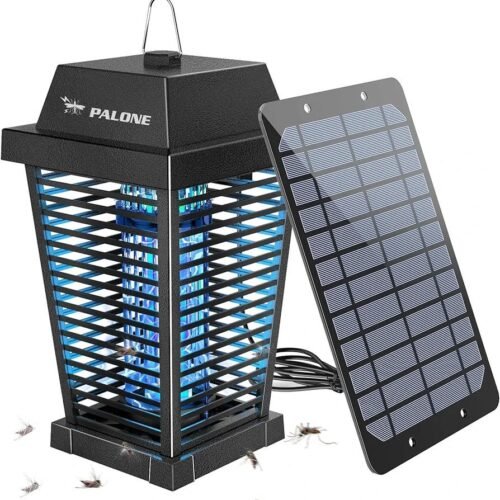 PALONE Exterminador de insectos solar de 4500 V eléctrico para exteriores