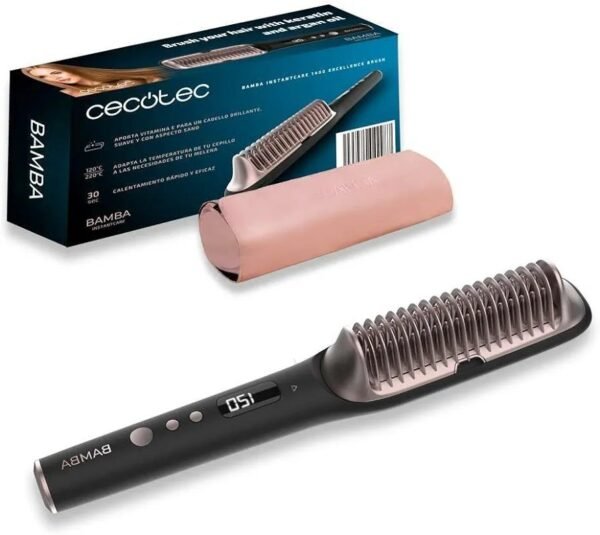 Cecotec Cepillo Alisador Eléctrico Bamba InstantCare 1400