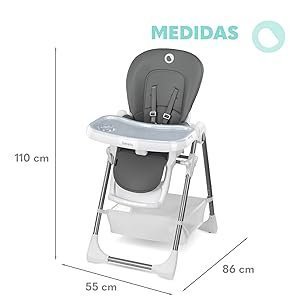 LIONELO Linn Plus Trona para bebés, plegable
