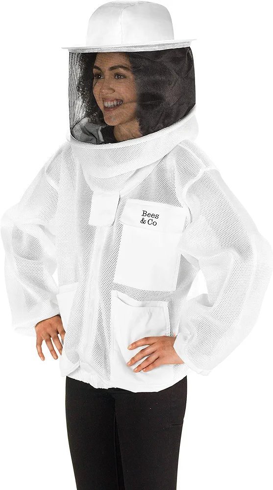 Chaqueta de Apicultura Ultraligera con Velo Redondo