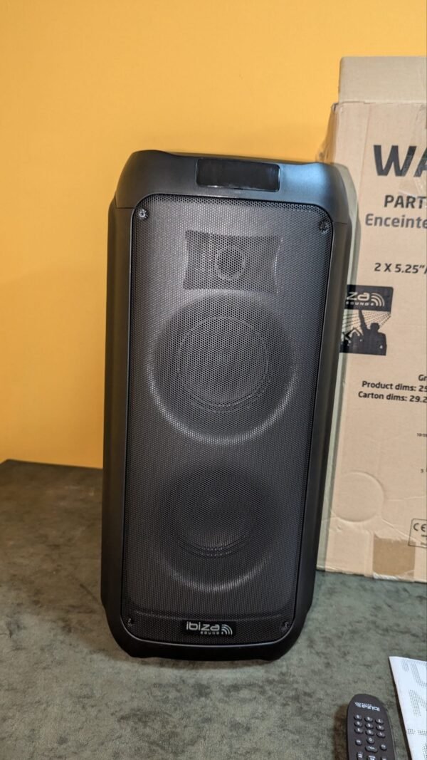 Ibiza - WAVE6 - Altavoz a pilas de 250W/2x5.25"