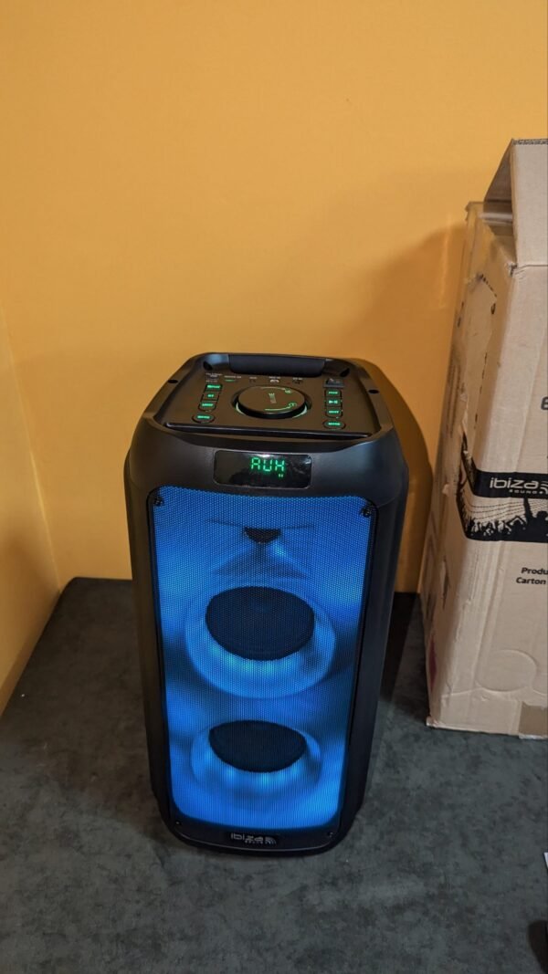 Ibiza - WAVE6 - Altavoz a pilas de 250W/2x5.25"