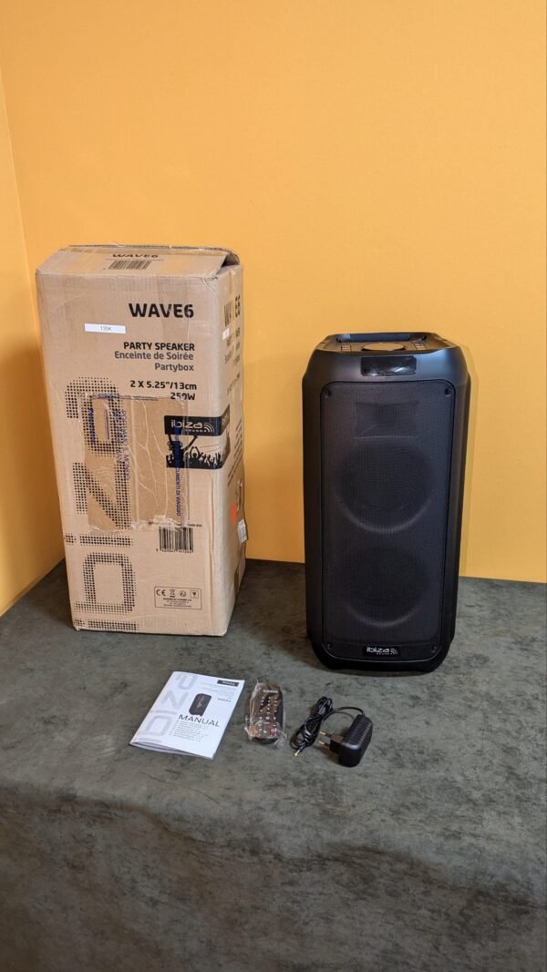 Ibiza WAVE6 Altavoz a pilas de 250W