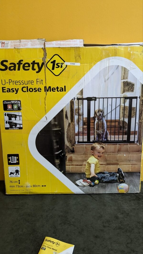 Safety 1st Puerta de seguridad para bebés negra